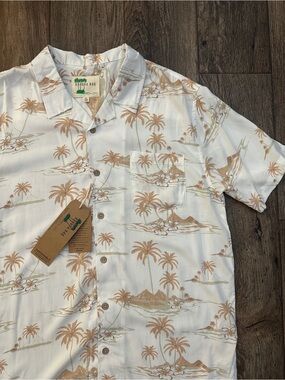 Kahuna Bay Short Sleeve Button Up Lightweight Beach Party Shirt Men’s Sz XL